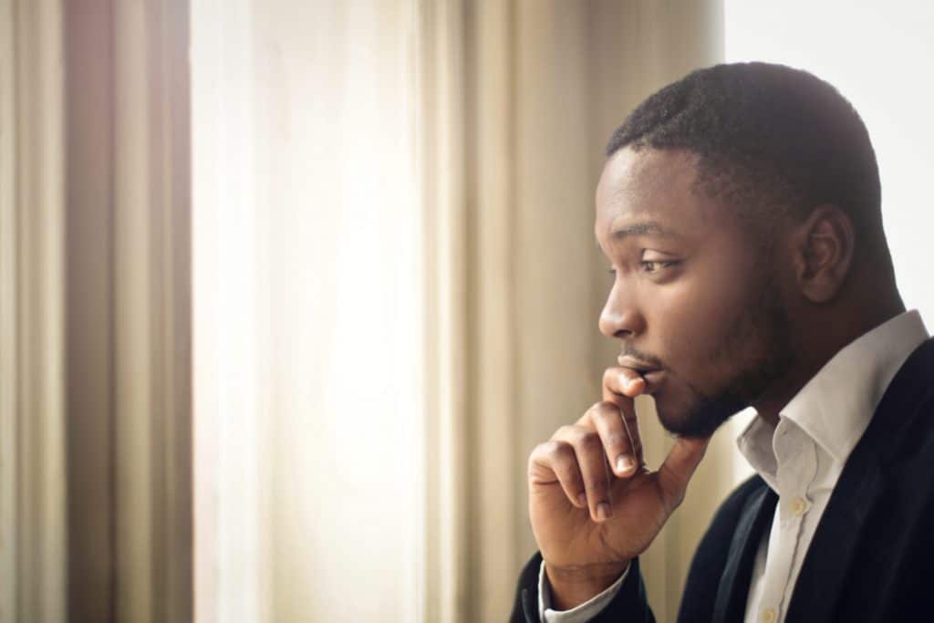 Man considering whether or not have a vasectomy procedure done - Maiden Lane Medical, NYC